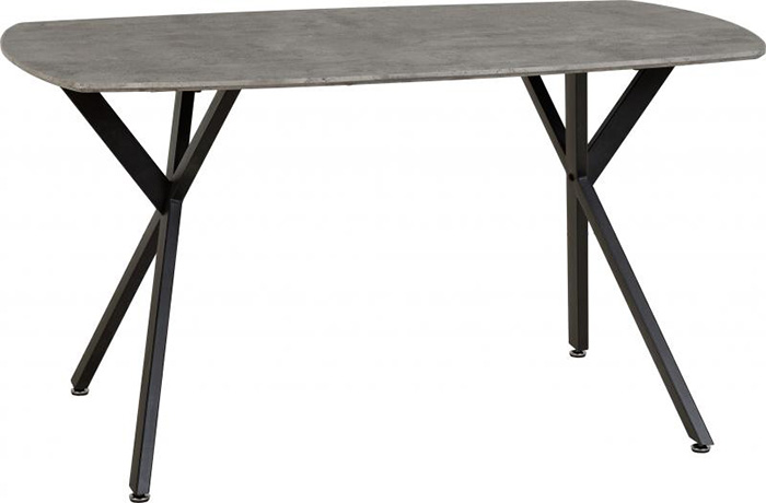 Athens Dining Table In Concrete Effect - Click Image to Close